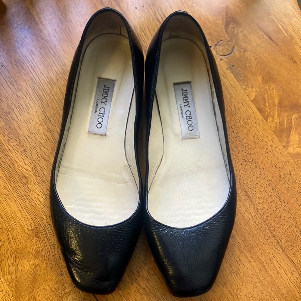 Jimmy Choo size 38.5 (7.5) flats.